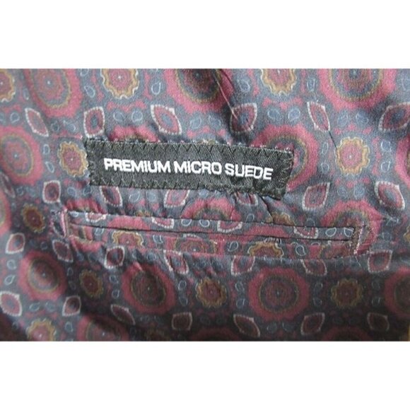 Linea Uomo Lined Blazer Premium Suede Sport Coat Patch Elbow Grandpa Tan Men 50R - Picture 7 of 12